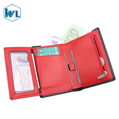 China New Design RFID Zipper Coin Pouch Customized Genuine Luxury Private Factory OEM Triple Leather Wallets Mens Wallets for Men for sale