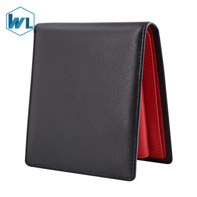 China Factory Direct Wholesale Custom RFID Women Coin Holder Card Men Wallets Slim PU Genuine Leather Case Men Leather Wallet for sale