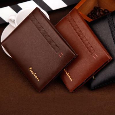 China NATIONAL Custom Genuine Leather Simple Leather Wallet Men's Large Capacity Hot Selling Men's RFID Leather Wallet Free Sample for sale