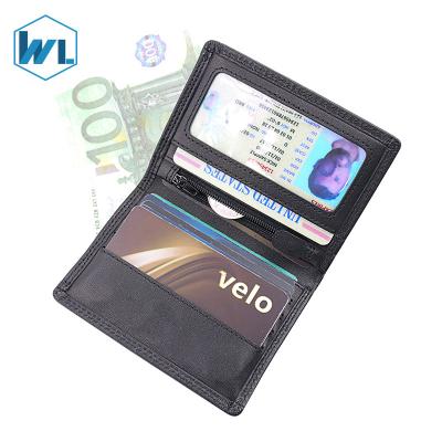 China RFID Trendy Minimalist Branded Designer Inspired Card Case Invent Genuine Leather Wallet For Fashion Ladies Men for sale