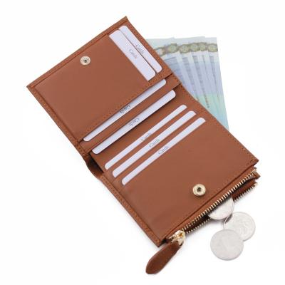 China Custom Pocket RFID Coin Pocket Top Layer Leather RFID Card Holder Wallet Leather For Men for sale