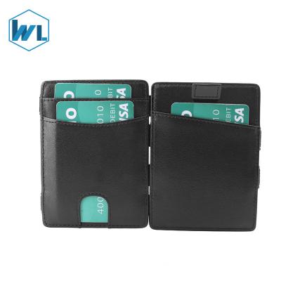 China Minimalist Mini Vintage Wholesale Currency Hand RFID Stitched Genuine Leather Wallet For Set Mens Womens Children Gentlemen for sale