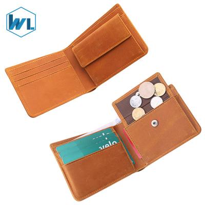 China Hot Selling RFID Customized Luxury Best Brand Slim Personalized High Quality Men's Horse Genuine Leather Wallet For Gents Free Sample for sale