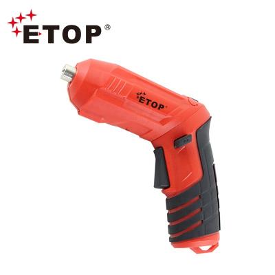 China ETOP Multifunctional Factory Cheap Price Compact Form Multifunctional Screwdriver 4.8V Power Screw Driver SETS for sale