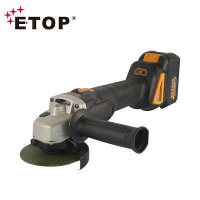 China ETOP Design Model 8100 New Design 21V Lithium 21V Rechargeable Battery Brushless Large Structural Grinding For Cleaning Or Bevelling Or Angle Grinder for sale