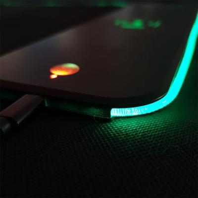 China Non-Slip Hub/usb/Wireless Non-slip Mouse Pad Custom Logo Waterproof Keyboard Mat Gaming RGB Calculator Mouse Pad for sale