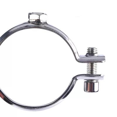 China Durable Ten Years Manufacturer of Stainless Steel Round Oval Pipe Bolt Type Support Tube Hanger for sale