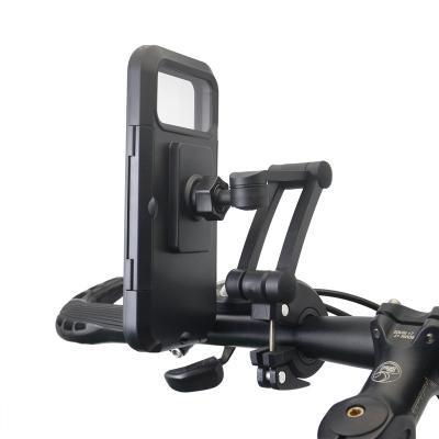 China Support Universal Most 6.7 Inch Cell Phone 360 ​​Degree Adjustable Waterproof Phone Holder For Motorcycle Bike Gps Phone Bicycle Holder - for sale