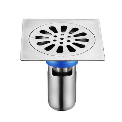 China Modern Bathroom Shower Smell-Resistant Brushed Nickel Finish 3.5 Inch Stainless Steel Kitchen Floor Drain for sale