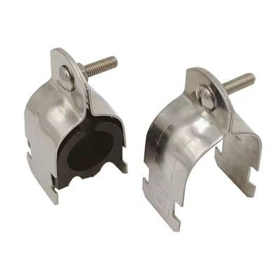 China Stainless Steel C Channel Flange Stainless Steel Electrical Pipe Clamp for sale