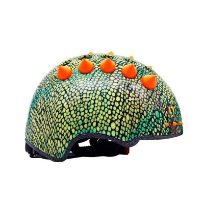 China Protective Compounds 3D Cartoon PC Shell Kids Baby Sports Bike Helmet Animal Helmet for sale