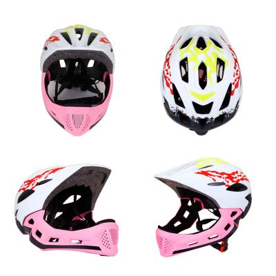 China Compounds custom full face scooter kids boy mtb helmet cycling full face for sale