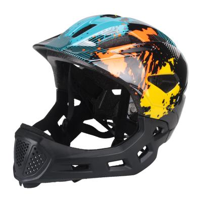 China Reflective Custom Adjustable Mountain Bike Mtb Reinforcement Compounds Kids Fullface Helmet for sale