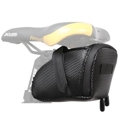 China Custom TPU Frame Guard Round Rear Cycling Bike Half Carry Seat Saddle Bag for sale