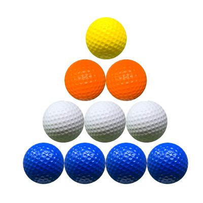 China Double 3 Dozen Custom Multicolor Urethane Golf Balls / Surlyn 1 Foam Range Practice Tournament for sale