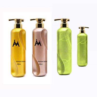 China 500ml cosmetic wholesale luxury plastic empty shower gel shampoo bottle with pump for sale