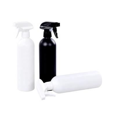 China 17oz Plastic Personal Care Bottle Black Trigger Spray Bottle 500ml for sale