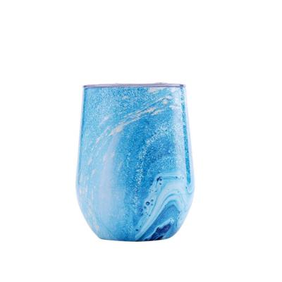 China 12oz Viable Color Mug Upright Sublimation Egg Wine Tumbler With Logo for sale