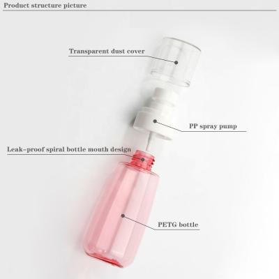 China Used for 30ml/40ml/60ml/80ml Detergent Mist Sprayer Bottle HDPE 100ml Facial Bottle Subpack Hand Sanitizer with Triggered Spray for sale