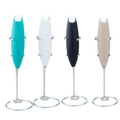 China Coffee 304 Stainless Steel Milk Frother Selling Foamer Battery Operated Milk Frother Viable Mini Hot Handheld Milk Beater for sale