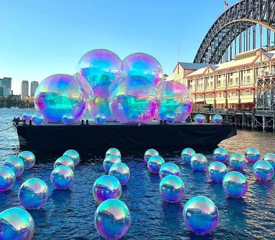 China Individuell angefertigte riesige PVC Hochzeitsfeiern Decorationen für die Decke lebendige aufblasbare Spiegelballons für ein einzigartiges Disco Ambiente zu verkaufen