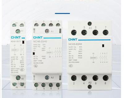 Cina 1 3 4 modulari contattore di CA di 2 Pali, IEC domestico 61095 del contattore 20A 25A 40A 63A 230V/400V di CA in vendita