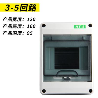 Chine Les ha protègent la boîte contre les intempéries de distribution IP65 5 PCS de 8 12 15 18 24 de manières ABS de HT extérieurs à vendre