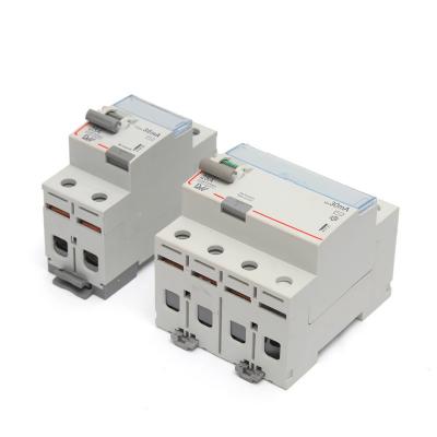 China Industrieller Leistungsschalter RCCB ELCB RCD 30MA 100MA 25A 16A 50A zu verkaufen