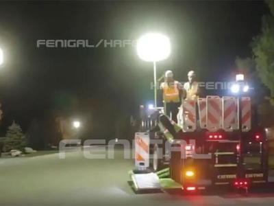 中国 夜道路管理のためのタングステン ハロゲン130CM膨脹可能なつく気球 販売のため