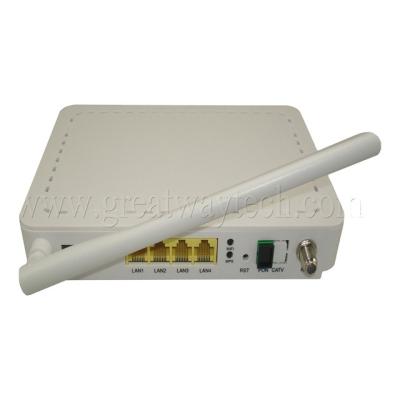 China FTTH FTTB FTTX GPON ONU Network China Factory With 4GE CATV WiFi Router USB Triple Play Optical Service Network +3FE+CATV+WiFi GPON ONU FTTH WIFI CATV for sale