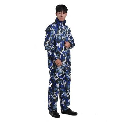 China Hot Selling Tianwang Work Waterproof Raincoat Singlet Raincoat For Adult Tear Stop Polyester Work Jacket Motorcycle Rain Suit for sale