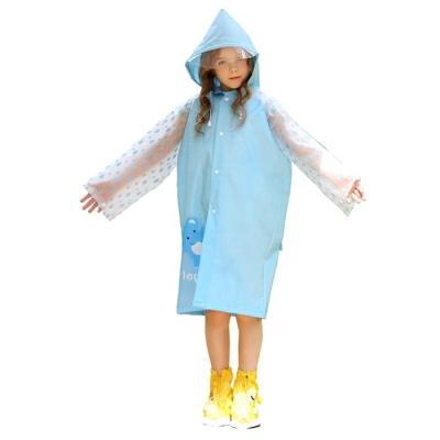 China 2020 Fashion Hot Sale Eco-friendly EVA Rain Coat High Quality Kids Raincoat Eco-friendly Poncho For Kids for sale