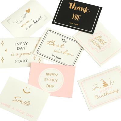 China Wholesale Recyclable Business Bulk Custom Logo Printed Or Gold Foil Thank You Cards With Custom Logo for sale