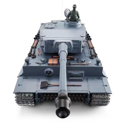 China Hot Sale 2022 RC Hobby 2.4Ghz Remote Control Tank For Kids 1/16 Scale Battle Shooting Tiger German Toy RC Tank Military Metal China for sale