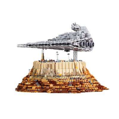 China Building Toy Hot Sell 21007 Mold Star King Plan Destroyer Cruise Ship Empire Above Jedha City Building Blocks Play for sale