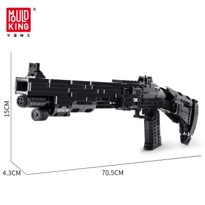 China Toy Mold King Assembly Block 1061PCS Benelli M4 Gun Shotgun Weapons Automatic Firearm Military Building Blocks Model Building Blocks for sale