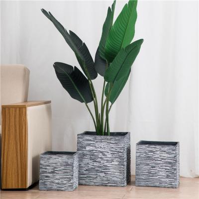 China New Arrival Factory Wholesale Retro Square Style Indoor Decorative Floor Different Sizes Cheap Pots For Gift for sale