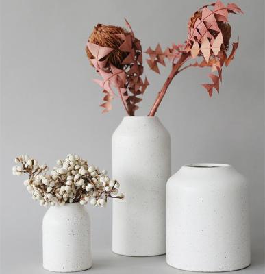 China Wholesale New Arrival Modern Design Wedding Home Decoration White Nordic Ceramic Flower Vase For Gift for sale