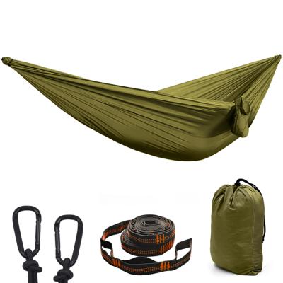 China Outdoor Durable High Quality Parachute Hammock Survival or Travel Backpacking Single and Double Hammocks / Camping Hammock for sale