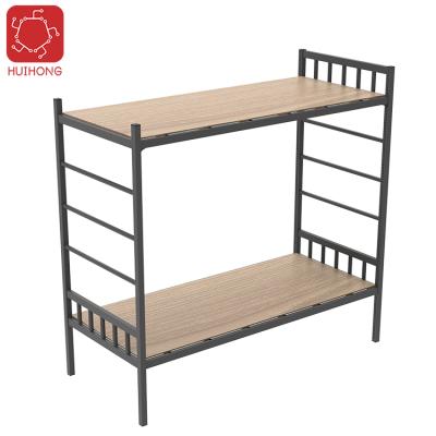 China Contemporary Hot Selling Huihong Dormitory Double Bed Bedroom Furniture Metal Bunk Bed Wall Bed for sale