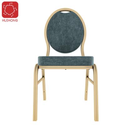 China Traditional Huihong ODM sillas comedor 440*D533*H938mm army green banquet chairs event wedding sedia chair church sillas Para fiestas for sale