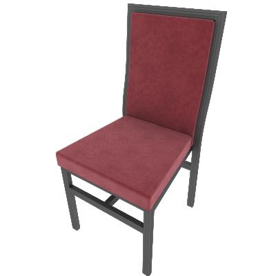 China Industrial Hot Sale Dining Furniture Elegant Design Modern Fabric Dining Chairs With Metal Legs for sale