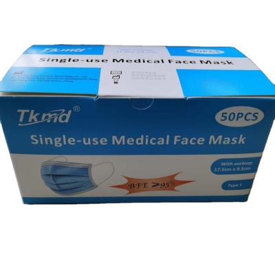 China Personal Care Disposable Medical Face Mask TypeIIR With Earloop for sale