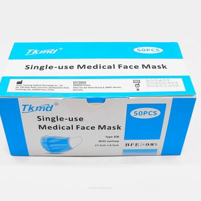 China Personal care tiankang disposable medical face mask TypeIIR for sale