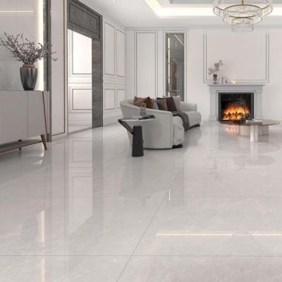 China Rectified White Glazed Porcelain Floor Tile 10mm For Residential / Commercial Spaces 750*1500 Tile Indoor Tile for sale