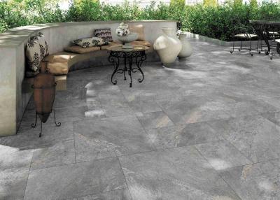 China Black Full Body Porcelain Tile / Body Concave Kitchen Floor Porcelain Tile for sale