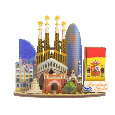 China Decoration Spain Barcelona Travel Souvenirs Collected Pen Holder Decoration Home Decor for sale