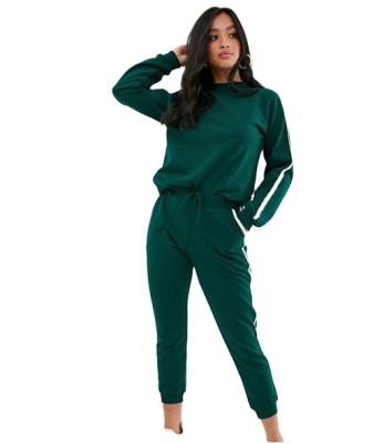 China Red Plus Size Polyester Fleece Lady Tracksuit Stock Women Hoodies Winter OEM Pocket Style Sets Color Design Maternity Backless Type for sale