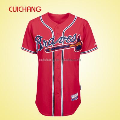 China Breathable custom print baseball t shirts / wholesale baseball tank tops for sale