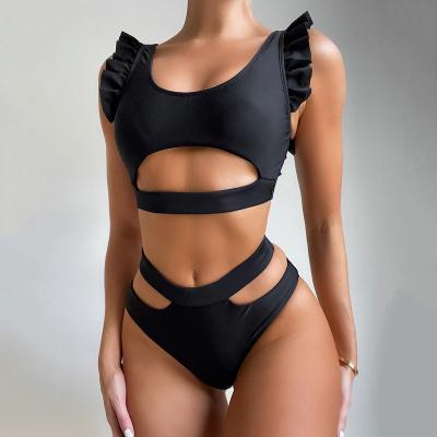 China Plus Size 2022 Swimsuit Women Swimsuit OEM Hot Sale Custom Made Copy Swimming Suits Backless Two Piece Bikini for sale